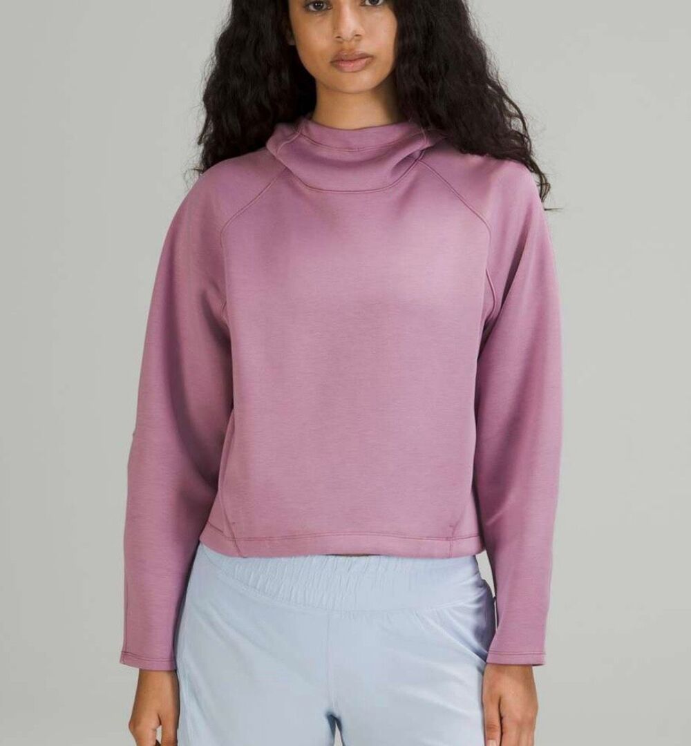 Lululemon air wrap modal hooded pullover size 4 jubilee